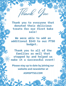 PTSO Bake Sale